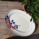 Plat ovale HBCM décor fleurs