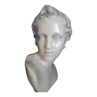 Wax bust, guaranteed handmade, gold medal SGAF Paris, Remy Peyranne