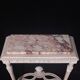 White wall lamp console Louis XVI style with pink marble top