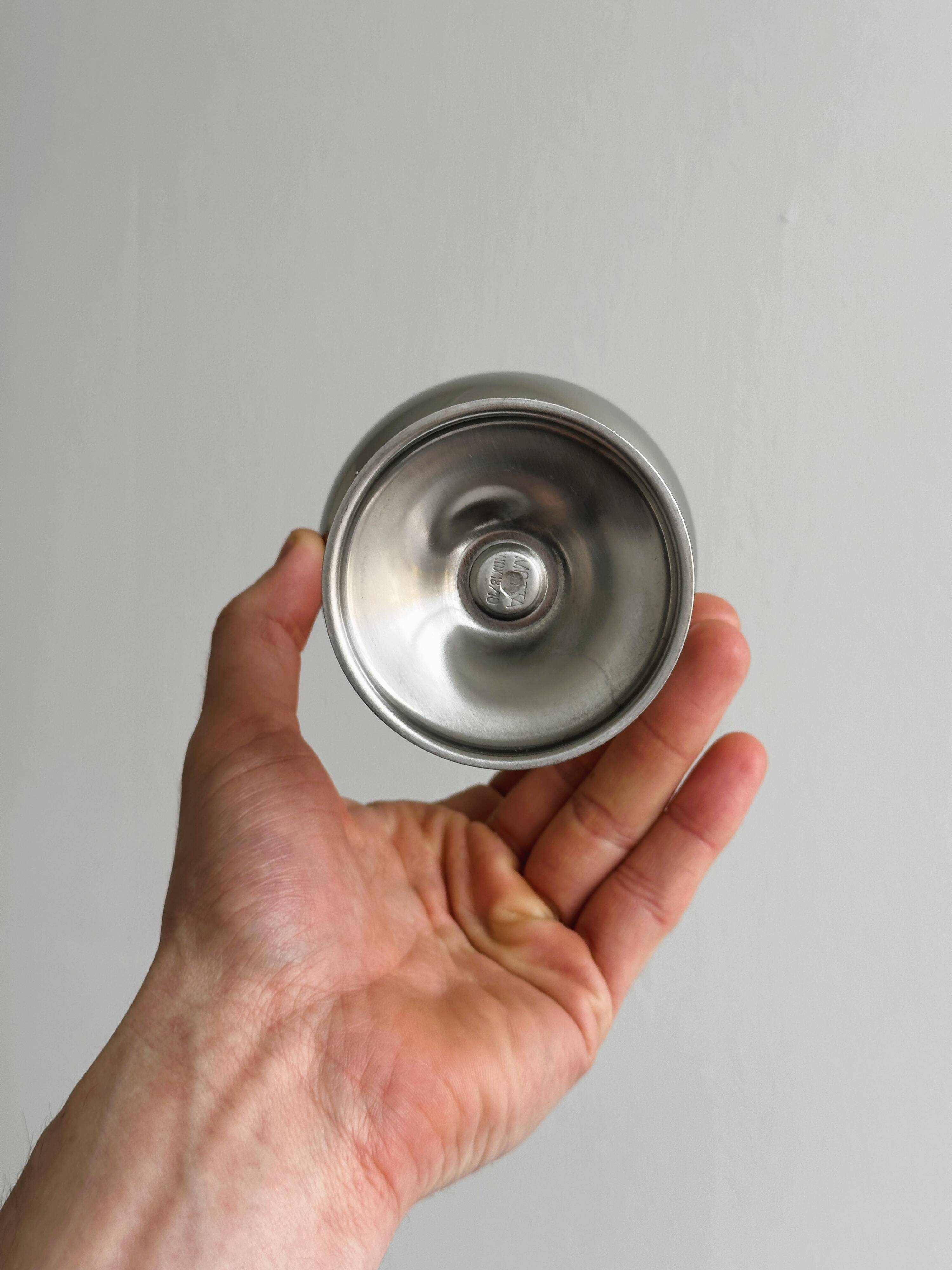 6 stainless steel footed bowls, Letang Remy style