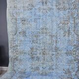 Blue Vintage Oushak Carpet sku 1922