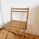 Folding wooden chair