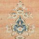 Tapis persan vintage en laine noué main, style classique, motif floral, 300x368.