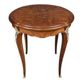 Rosewood marquetry coffee table, Louis XV style – Mid 20th century