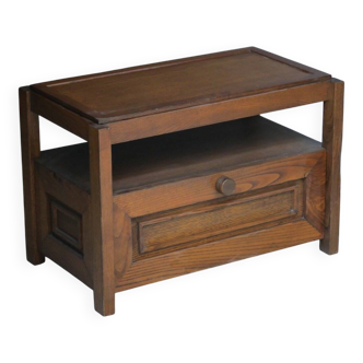 Low wooden cabinet with tray, 1965