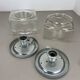 set of 2 CUBIC Ice Glass Ceiling Light, by J. T. Kalmar Lights, Austria
