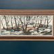 Oil on Swedish panel - "Forest in Winter" - Signed - Vintage and Framed