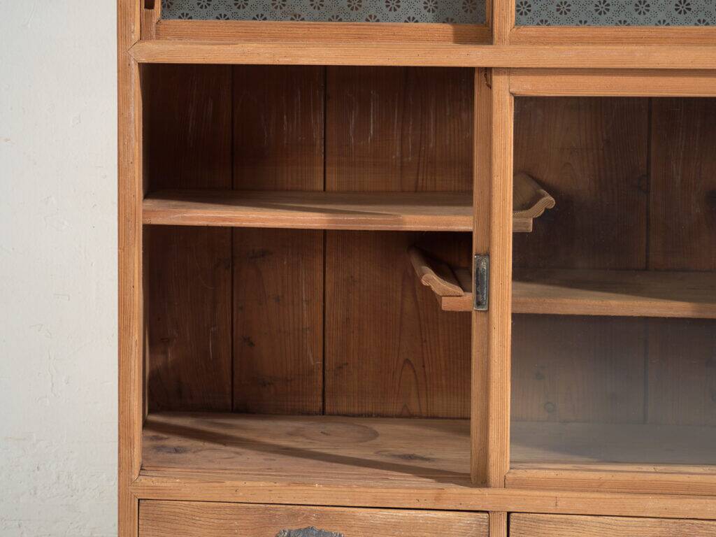 Old Japanese cedar wardrobe – Taishō / Shōwa period (c. 1912-1945) #32