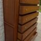 Weekly chest of drawers with secret shelf and its 7 drawers, made in the old-fashioned way from solid wood with knob