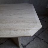 Travertine coffee table