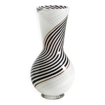 Vase en verre de Murano par Dino Martens pour Aurelia Toso, années 50