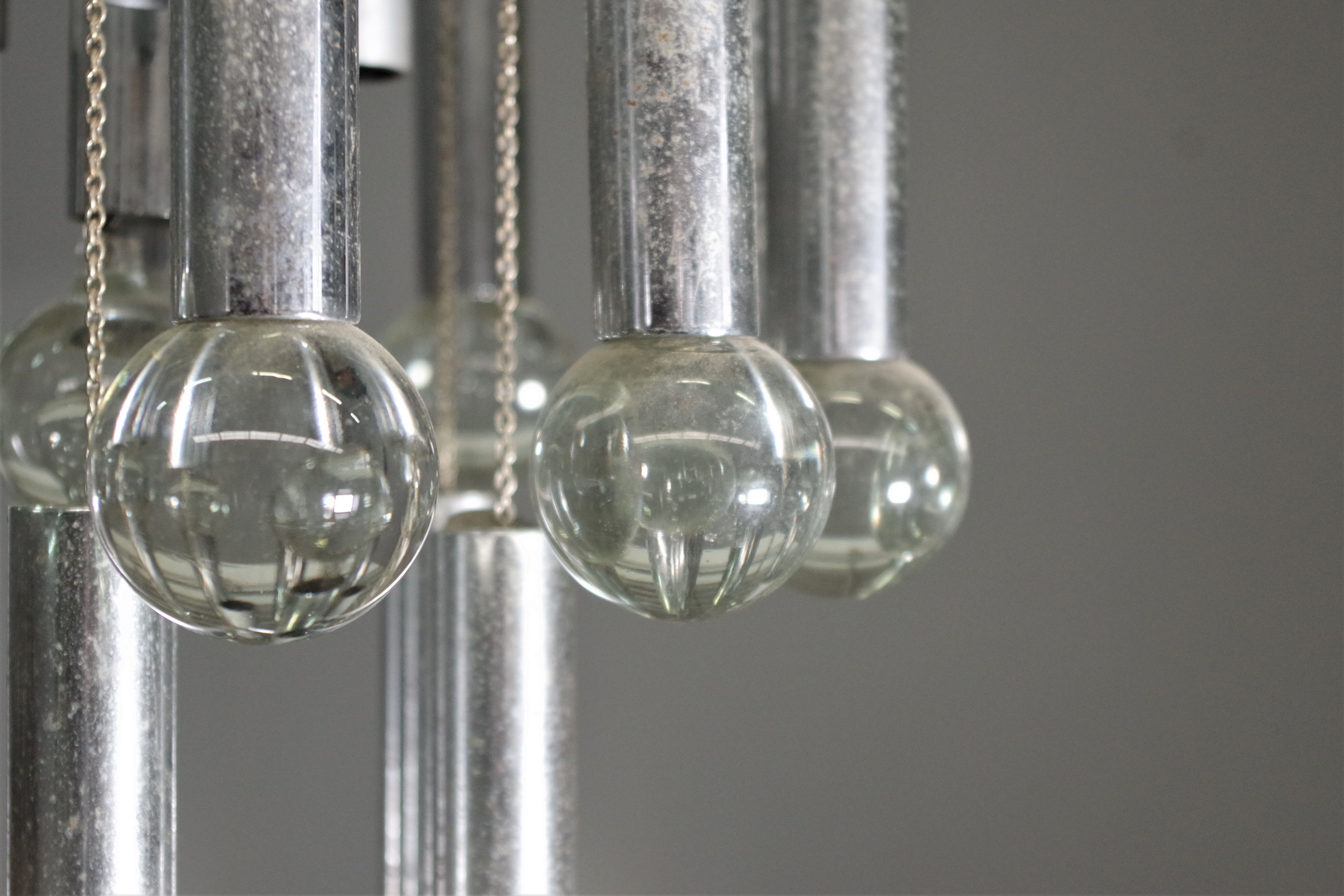 Pendant chandelier by Gaetano Sciolari, 70s