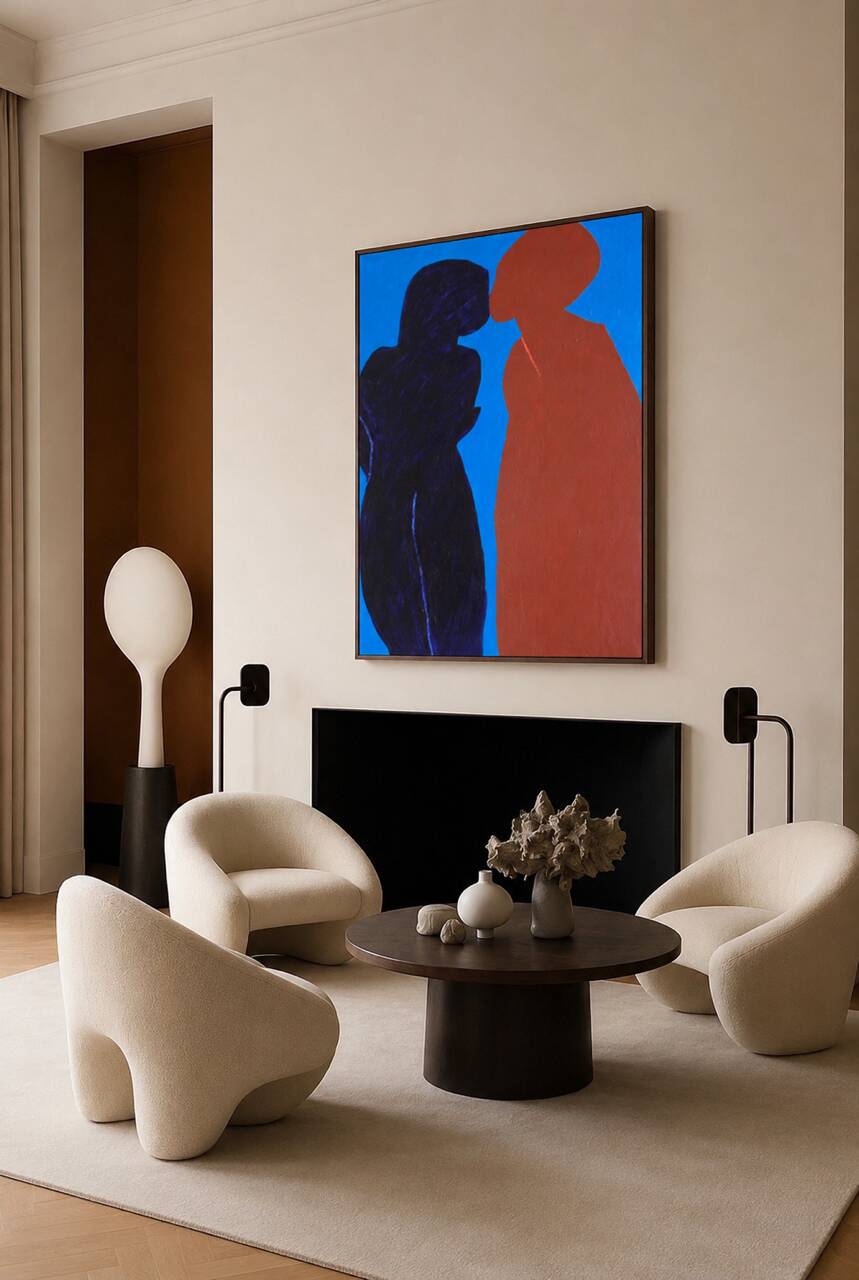 Came closer minimalist canvas painting
