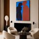 Came closer minimalist canvas painting