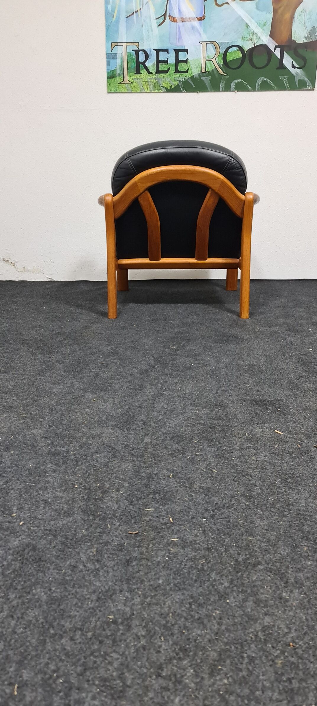 Fauteuil design danois en teck vintage par Komfort