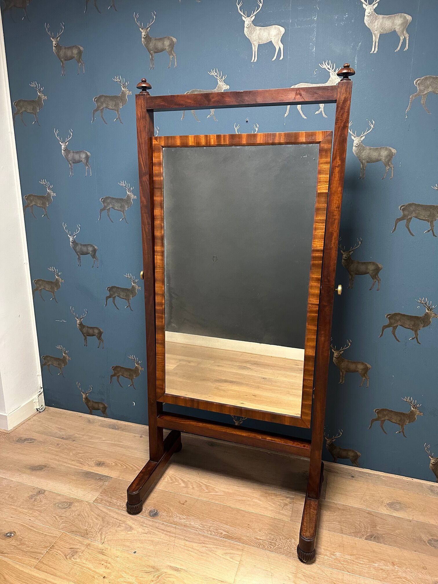 Regency Cheval Mirror ca. 1830