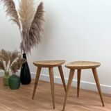 Duo of Tripods, 50s in oak
