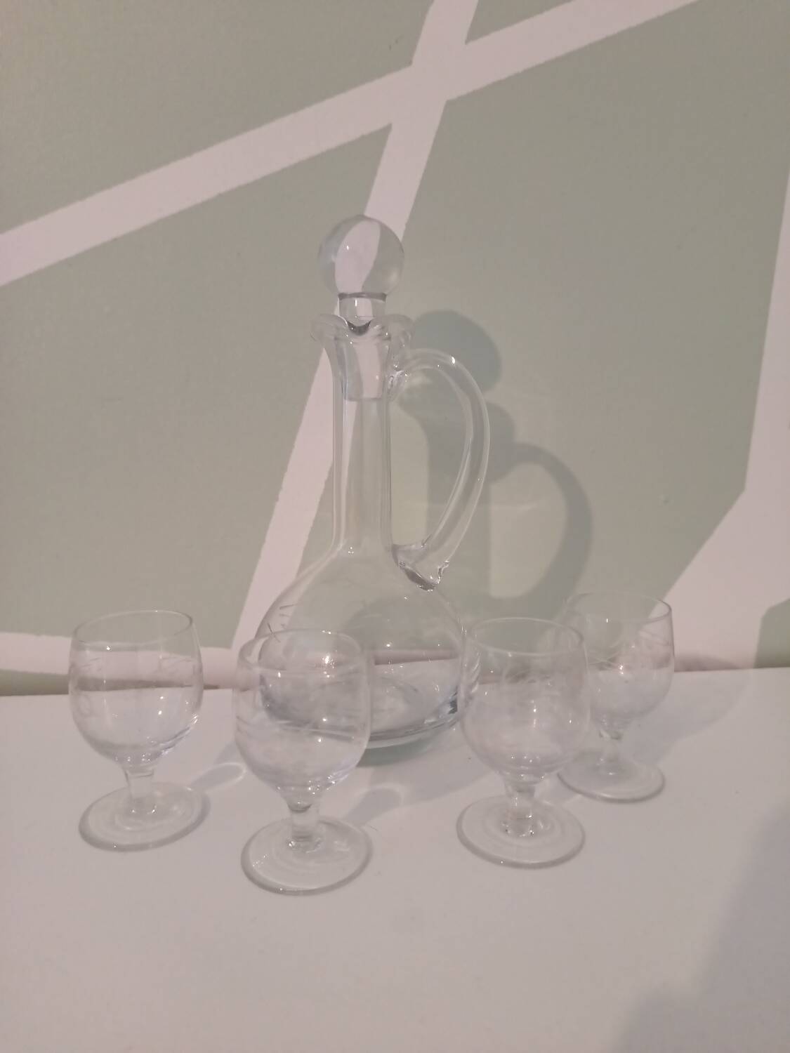 Service à digestif (Carafe 4 verres)