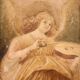Bas-relief terracotta in terra di Signa stamped and numbered
