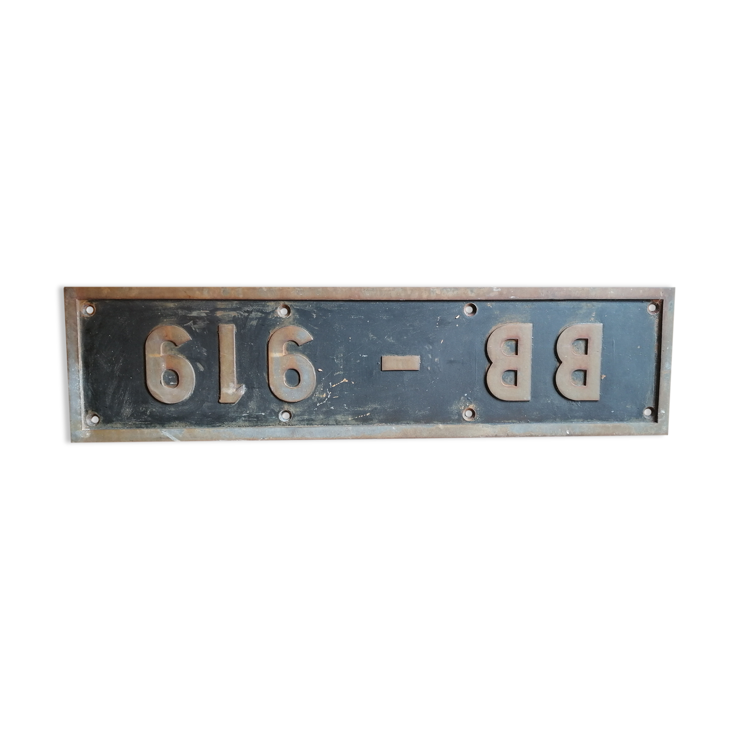 Plaque locomotive BB