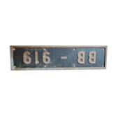 Plaque locomotive BB