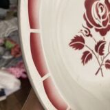 Plat creux à fleurs ancien