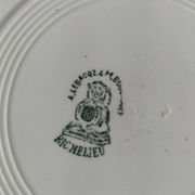 4 assiettes terre de fer A. Lebacqz & M. Bouchart modèle Richelieu