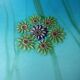 Lampe de table vintage années 1950 Millefiori par F.lli Toso en verre, Italie
