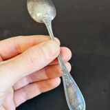 Vintage elegance: Set of 8 small silver-plated metal spoons – Ref 26