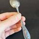 Vintage elegance: Set of 8 small silver-plated metal spoons – Ref 26