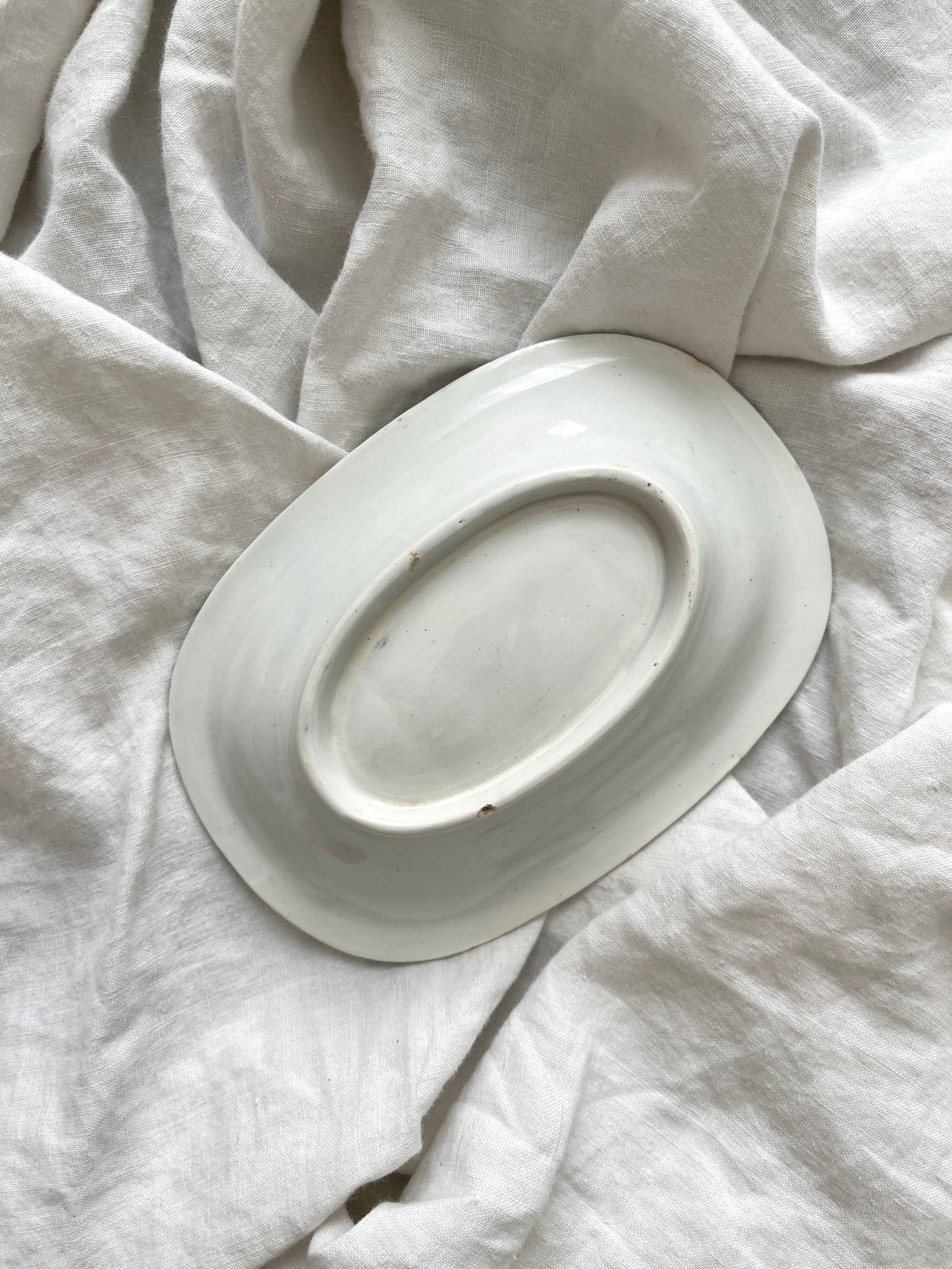 Sarreguemines "Jardinière" iron clay soap dish