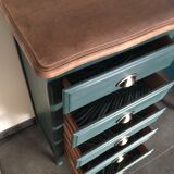 Chiffonnier 5 sage green drawers