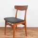 Danish teak & leather dining chairs from falstrup mobler, 1960