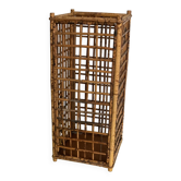 Wicker rattan umbrella stand CIRCA 1970
