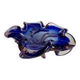 Cendrier/coupe décorative en verre tchèque vintage – années 1960