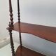 Old shelf to hang or lay in walnut and turned wood