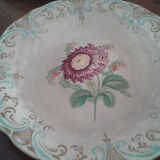 4 Old plates. Flowers. 19th