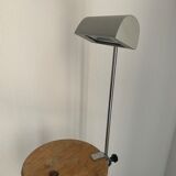 Vintage lamp 1980 medical gray cement and chrome - 50 cm