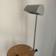 Lampe vintage 1980 médicale gris ciment et chromée - 50 cm