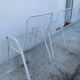Lot de deux chaises en metal