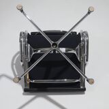 CHARLES EAMES "SOFT PAD EA 208" LEATHER ARMCHAIR, 1960s