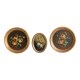 Lot de 3 tableaux bouquet de fleurs