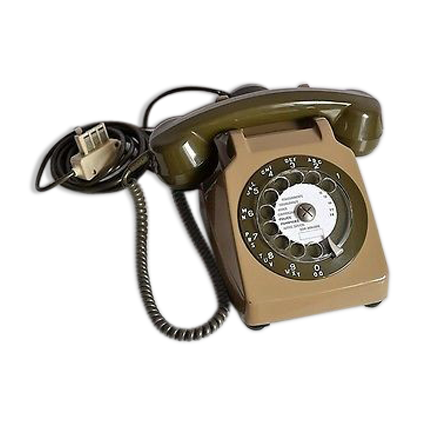 Téléphone Socotel S 63 à cadran rotatif (1983