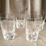 Suite of 4 glasses with orangeade cristal de weaners