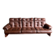 Vintage Scandinavian leather sofa