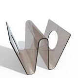 Plexi design magazine rack by Michel Dumas