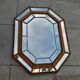Venetian mirror 70s in wood and brass 69x90cm