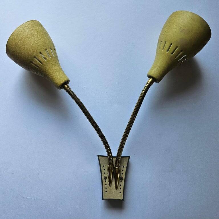 Rare Wall Lamp in style of Stilnovo, Italy, 1960s