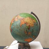 Illuminated terrestrial globe Perrina from the 1950s/60s.