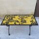 Jean Lurçat at Saint-Vincent Coffee table in wrought iron 1950
